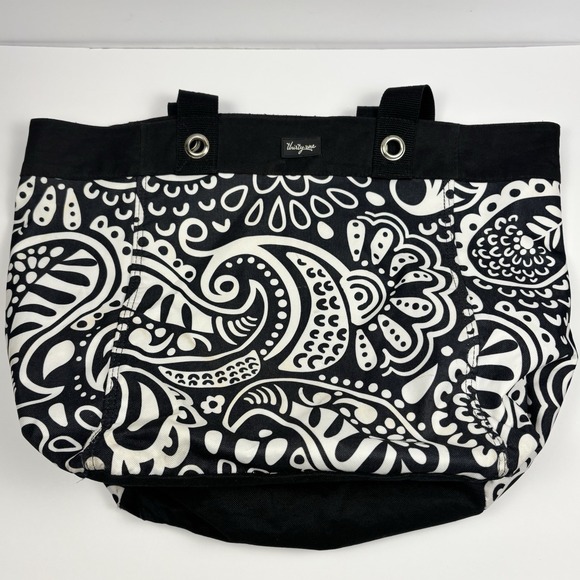 thirty-one Handbags - Thirty One Black & White Parisian Pop Tote Bag Paisley Parade 31